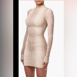 ITEM IS NO LONGER AVAILABLE Naked Wardrobe Long Sleeve Bodycon Dress sz L